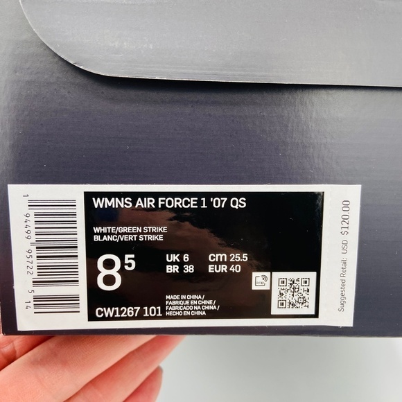 NIB NIKE Women's Air Force 1 Black Tie Dye Colorful Sneaker Shoes Size 8.5 - Picture 8 of 8